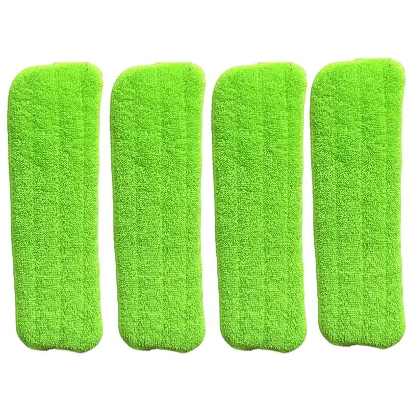 foto del prodotto water spray mop flat mop panno in microfibra verde 3 pezzi dpzo