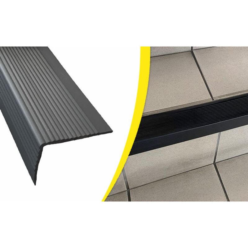 foto del prodotto wattelez nero 45x75mm 3000mm paragradino antiscivolo morbido 604007nadh