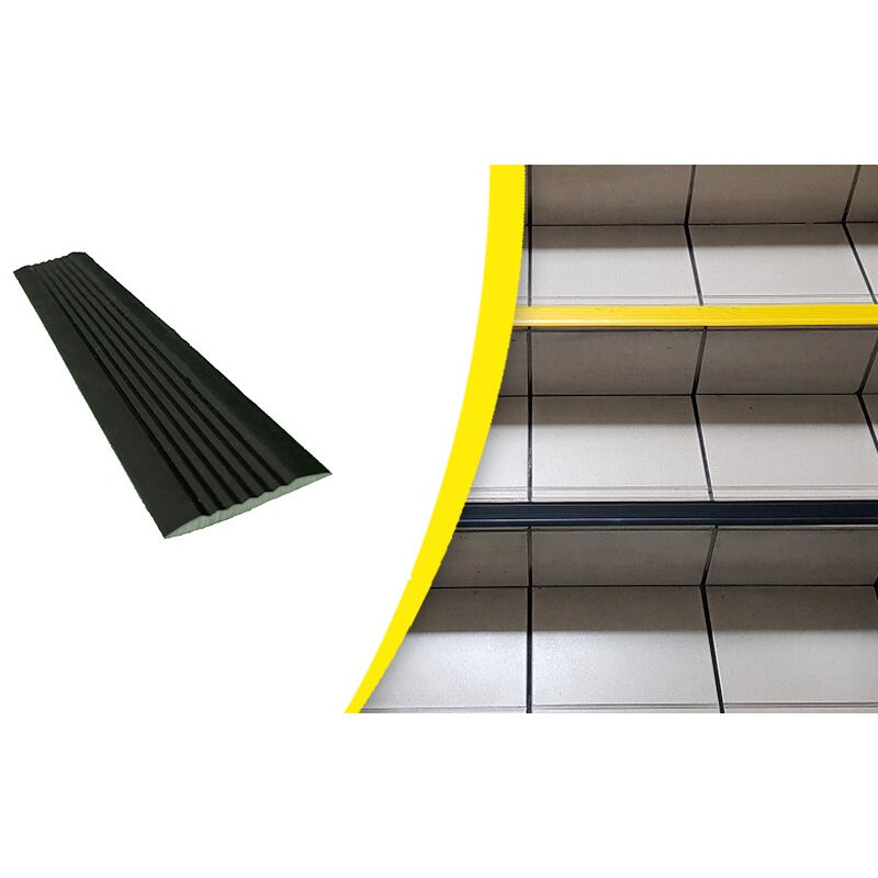 foto del prodotto wattelez paragrafino nero autoadesivo flessibile antiscivolo 50x3000mm 604009nadh