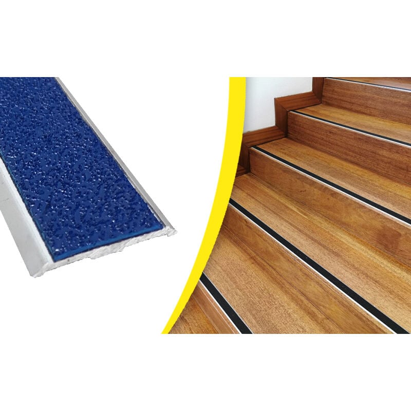 foto del prodotto wattelez paragrafino piatto antiscivolo avvitato nero 41x3000mm 810330n