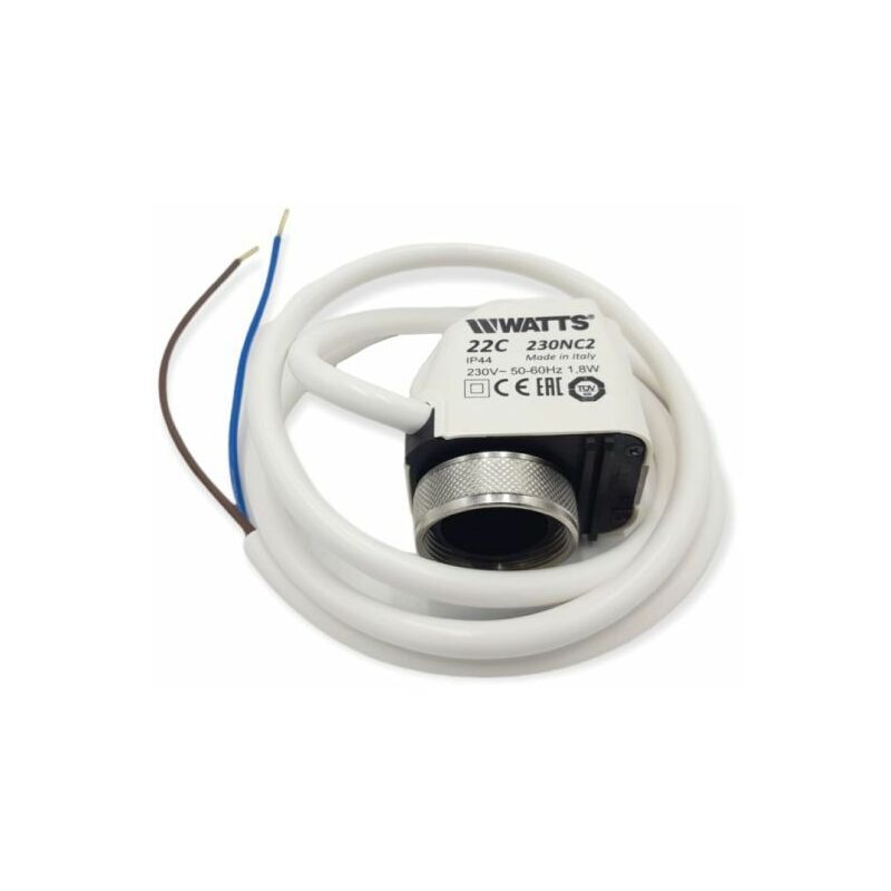 foto del prodotto watts 22c attuatore elettrotermico compatto 230v ip44 on off 22c230nc2