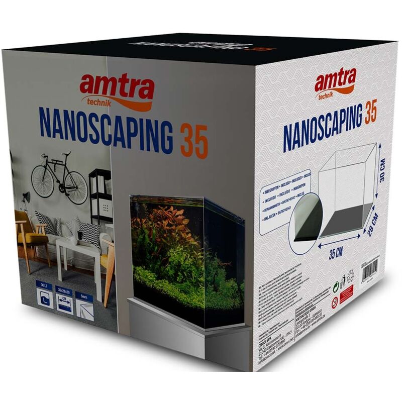 foto del prodotto wave amtra nanoscaping cm35x28x30 vasca extra chiaro
