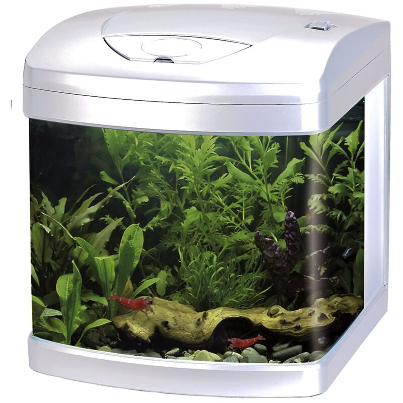 foto del prodotto wave amtra xcube led 26 litri mini acquario accessoriato colore bianco
