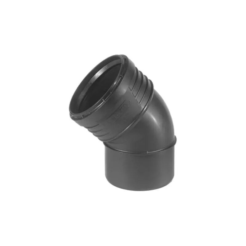 foto del prodotto wavin curva 45 ad innesto pp con guarnizione serie sitech insonorizzata 40