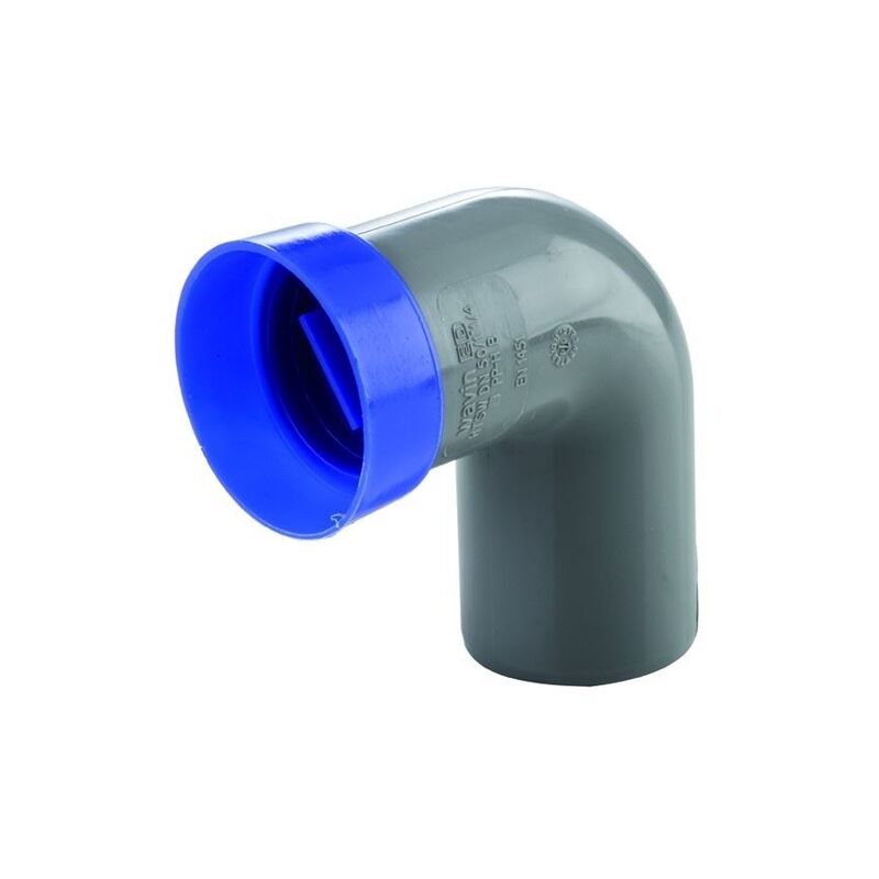 foto del prodotto wavin curva tecnica ad innesto in pp htm 11 2 x 40 mm grigia