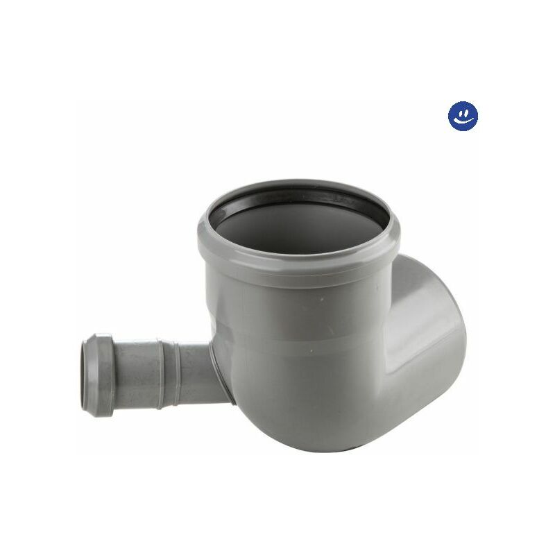 foto del prodotto wavin curva wc 87 ad innesto in pp con attacco laterale sinistro serie ed tech 110 40