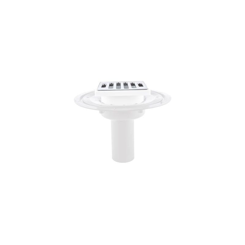 foto del prodotto wavin griglia inox 100x100 mm ricambio per art. m611, m713, m716 40, m613, m615, m695 m6111