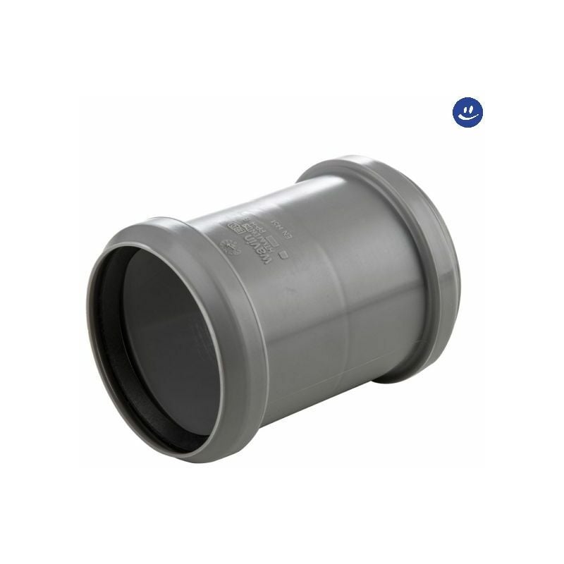 foto del prodotto wavin - manicotto doppio bicchiere ad innesto con battuta in pp e guarnizione serie ed tech 160