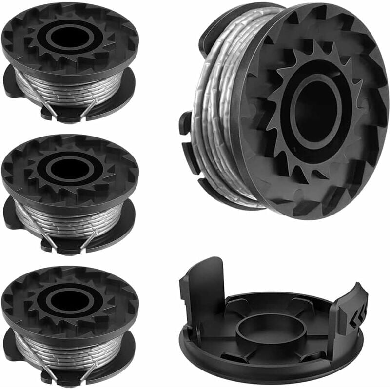 foto del prodotto way bobina di filo per parti di ricambio per tagliaerba bosch easygrasscut 18 23 26 art 23 26 bosch f016800569 f16800385, 4 pezzi 