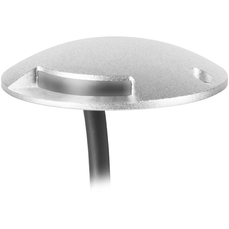 foto del prodotto way foco empotrable led de suelo y pared luz c lida 3000k aluminio de color gris para exterior