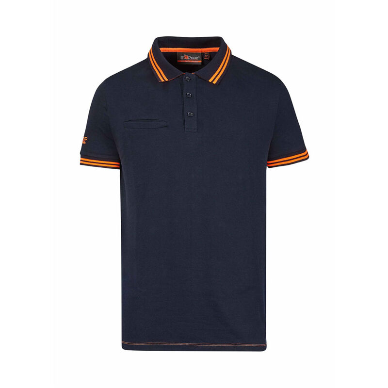 foto del prodotto way polo da lavoro cotone stretch slim fit blu xl u power