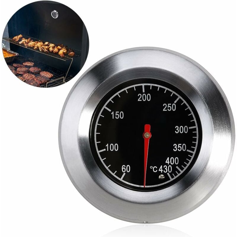 foto del prodotto way termometro per barbecue per tutti i barbecue, affumicatore, affumicatore e carrello per barbecue, analogico, accessori