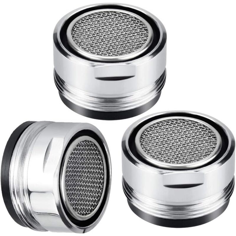 foto del prodotto way ymyny 3 pezzi 24 mm ugello per rubinetto del bagno, aeratore per rubinetto a risparmio idrico, ugello per rubinetto della cucina con