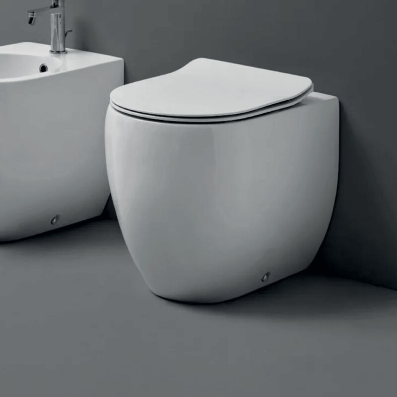 foto del prodotto wc a terra kerasan flo 52 bianco lucido