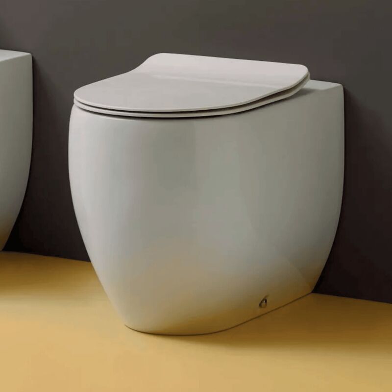 foto del prodotto wc a terra kerasan flo 56 bianco lucido