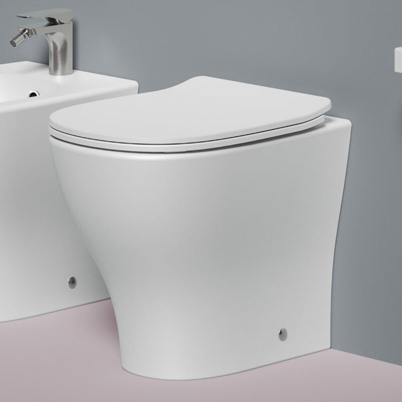 foto del prodotto wc a terra senza brida the artceram ten bianco lucido