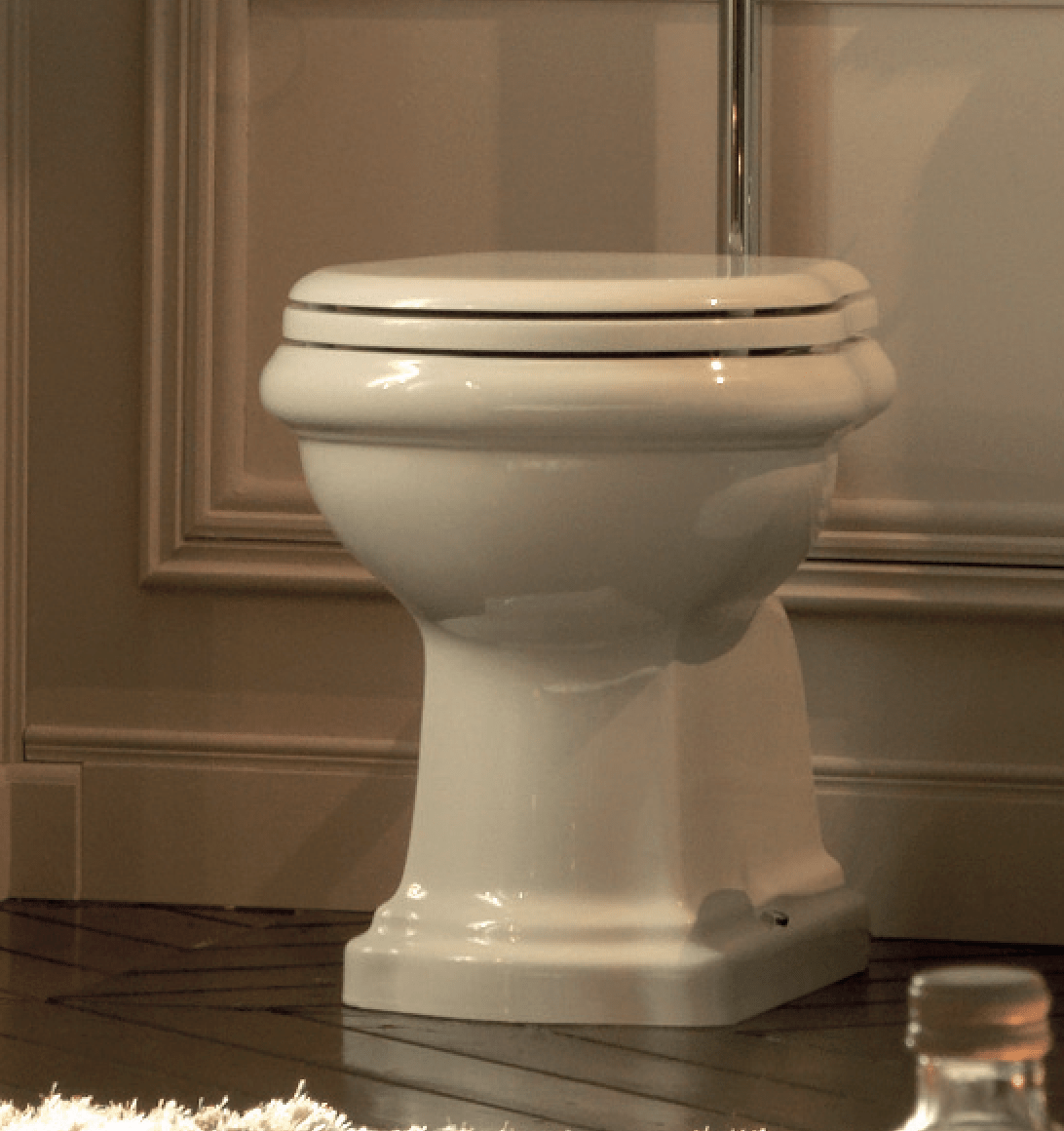 foto del prodotto wc da terra tradizionale kerasan bianco lucido quot retr quot 