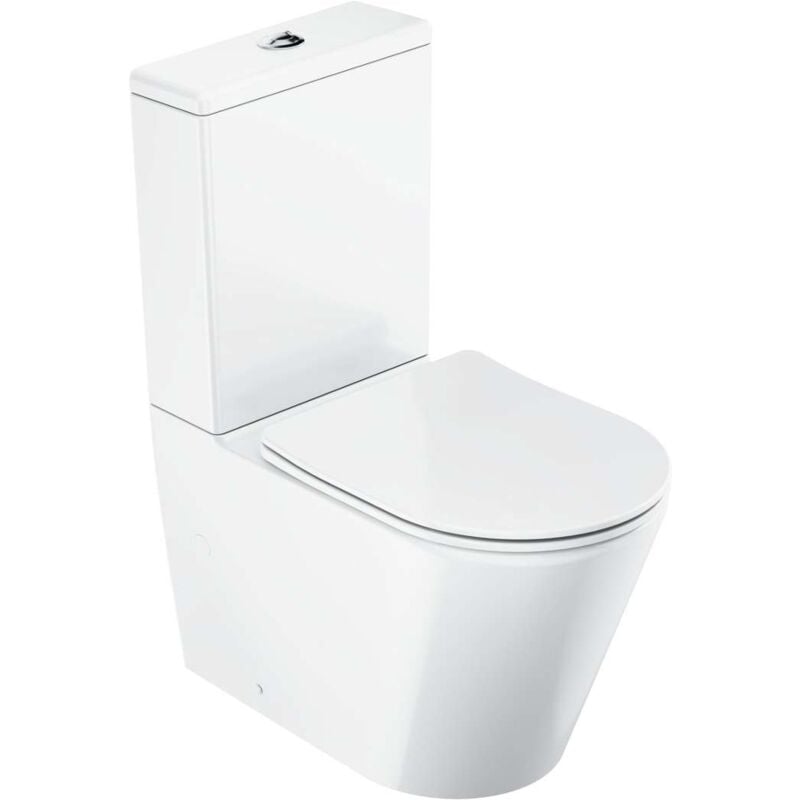 foto del prodotto wc monoblocco con copriwater softclose, scarico vario, ingresso laterale, rimoff, bianco x01872 - ravak