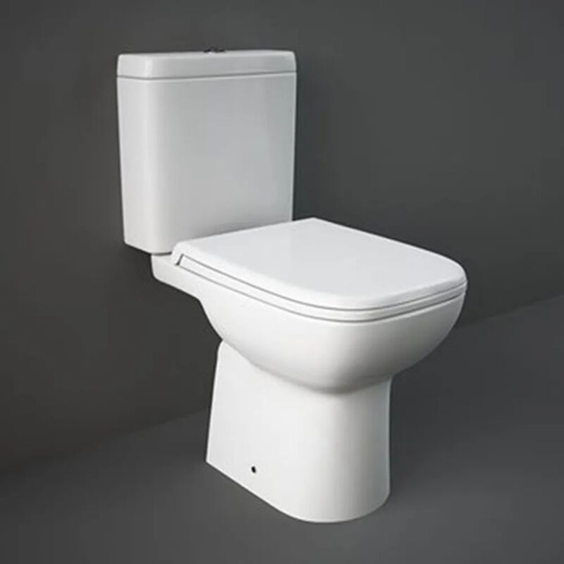 foto del prodotto wc monoblocco tradizionale scarico a terra rak origin con sedile