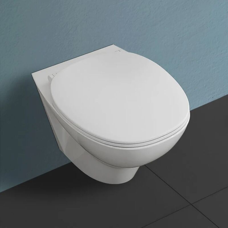 foto del prodotto wc sospeso rimless serie morning in ceramica con scarico a parete
