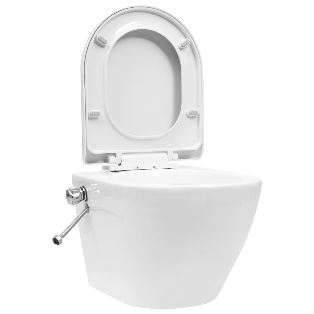 foto del prodotto wc sospeso senza brida con funzione bidet in ceramica bianca 02 0003574