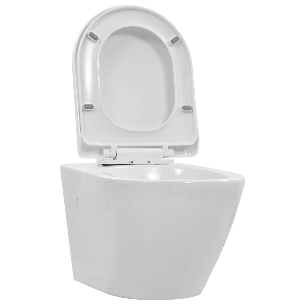 foto del prodotto wc sospeso senza brida sedile wc wc wc bagno interno casa ceramica resistente bianco 02 0003587