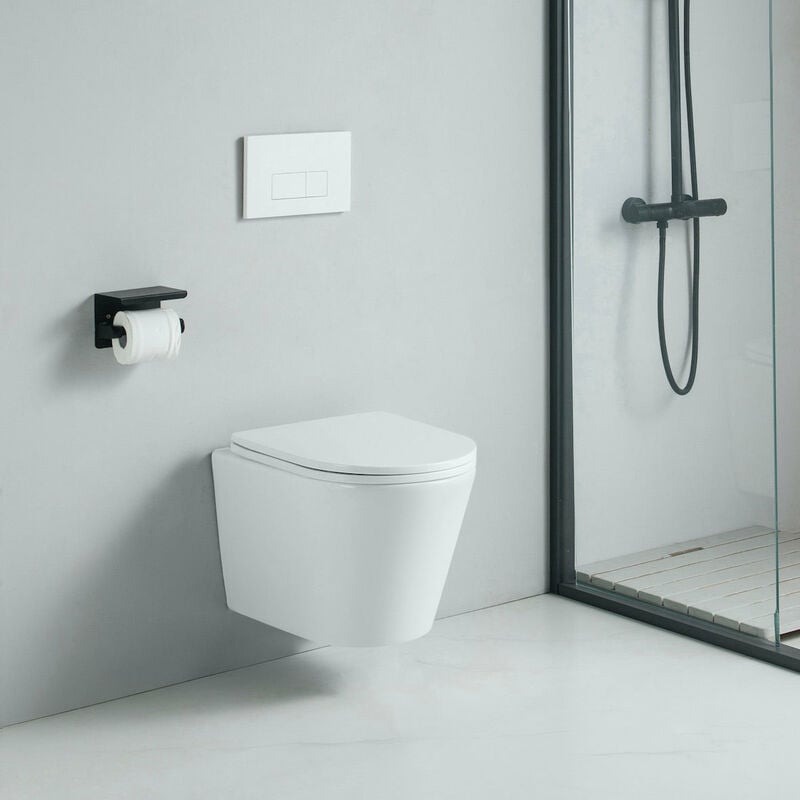 foto del prodotto wc sospeso tercero - senza bordo e con chiusura ammortizzata