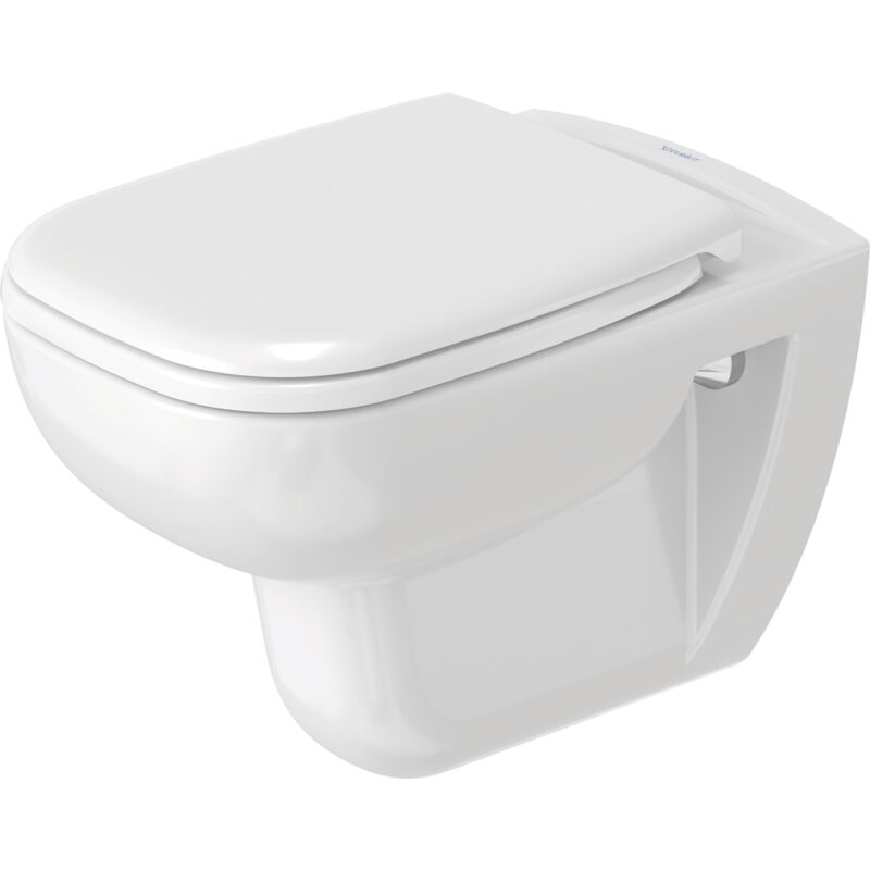 foto del prodotto wc suspendu duravit d code, chasse d eau basse, rimless,