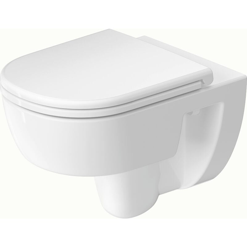 foto del prodotto wc suspendu duravit d-code, chasse d'eau basse, rimless,