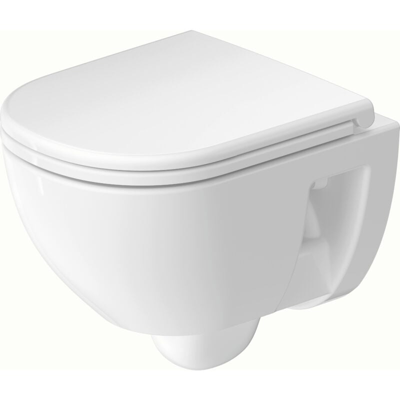 foto del prodotto wc suspendu duravit d code compact, chasse d eau basse, rimless,