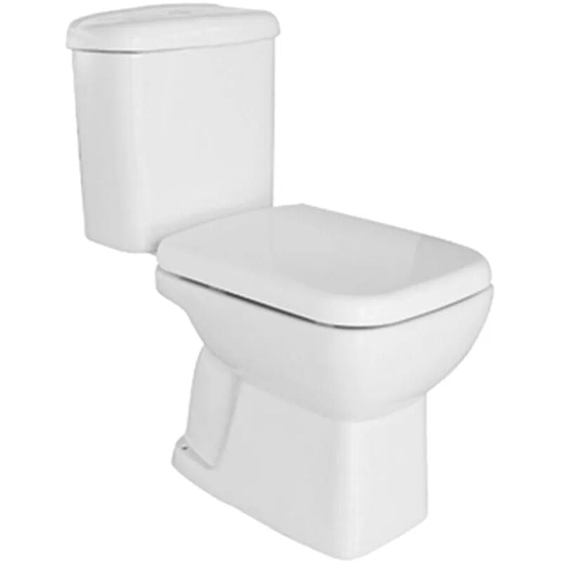 foto del prodotto wc tradizionale monoblocco scarico a terra completo di sedile serie ginevra