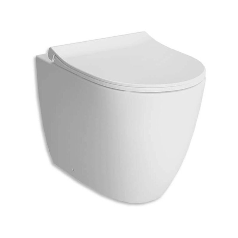 foto del prodotto wc vitra sento filo muro a terra rimless bianco opaco cod. 7985b001 0075
