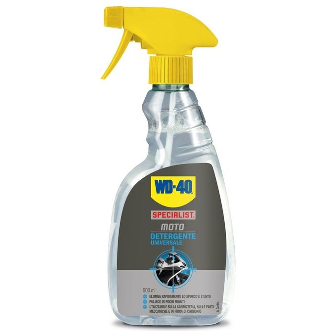 foto del prodotto wd 40 detergente moto per vernice, plastica, gomma, alluminio, cromature, fibra