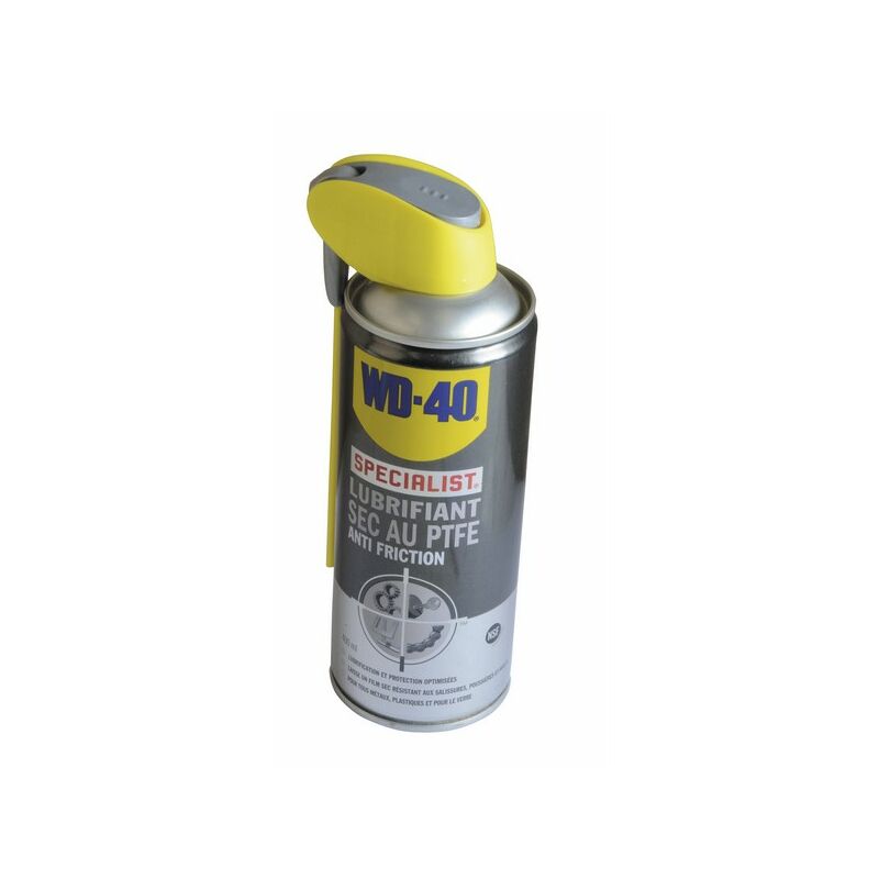 foto del prodotto wd 40 lubrifiant sec au ptfe, spray double position 400ml wd40 33395