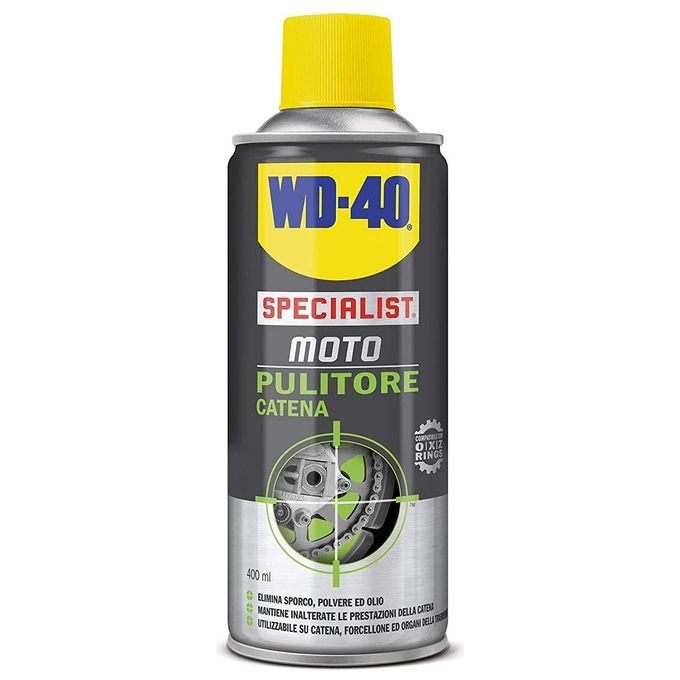 foto del prodotto wd 40 pulitore catena moto formato 400 ml linea specialist moto