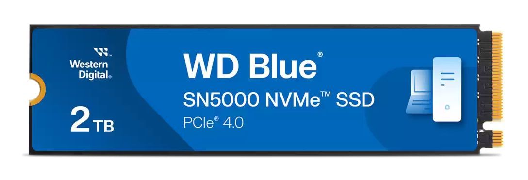 foto del prodotto wd blue 2tb ssd sn5000 m.2 pcie 4.0