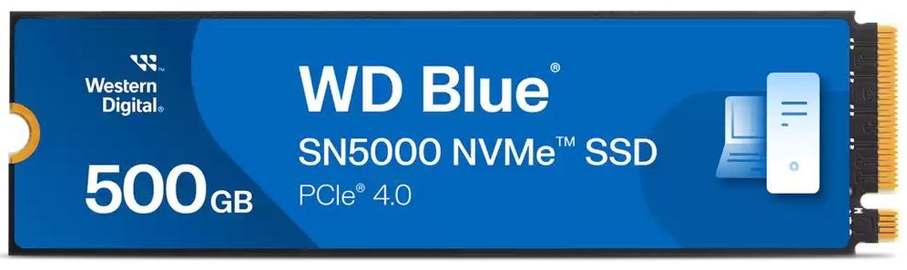 foto del prodotto wd blue 500gb ssd sn5000 m.2 pcie 4.0