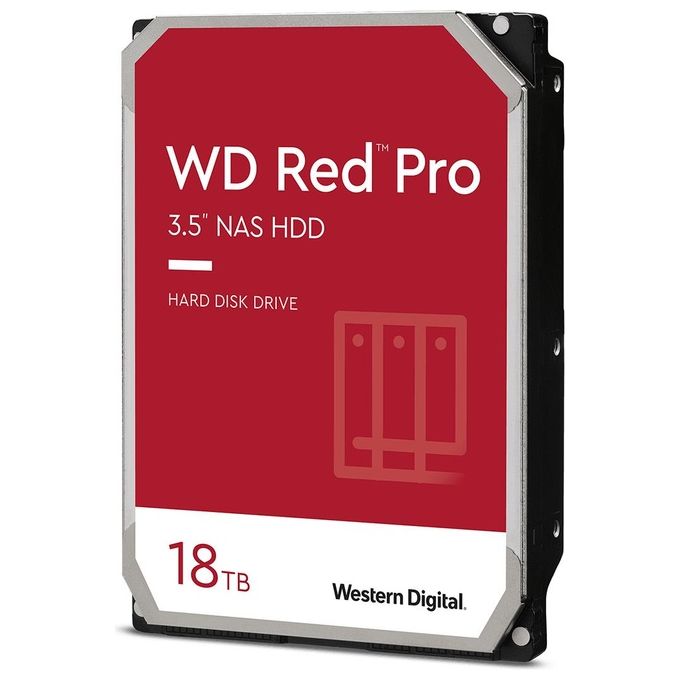 foto del prodotto wd wd181kfgx red pro hard disk interno sata 3.5'' 18tb