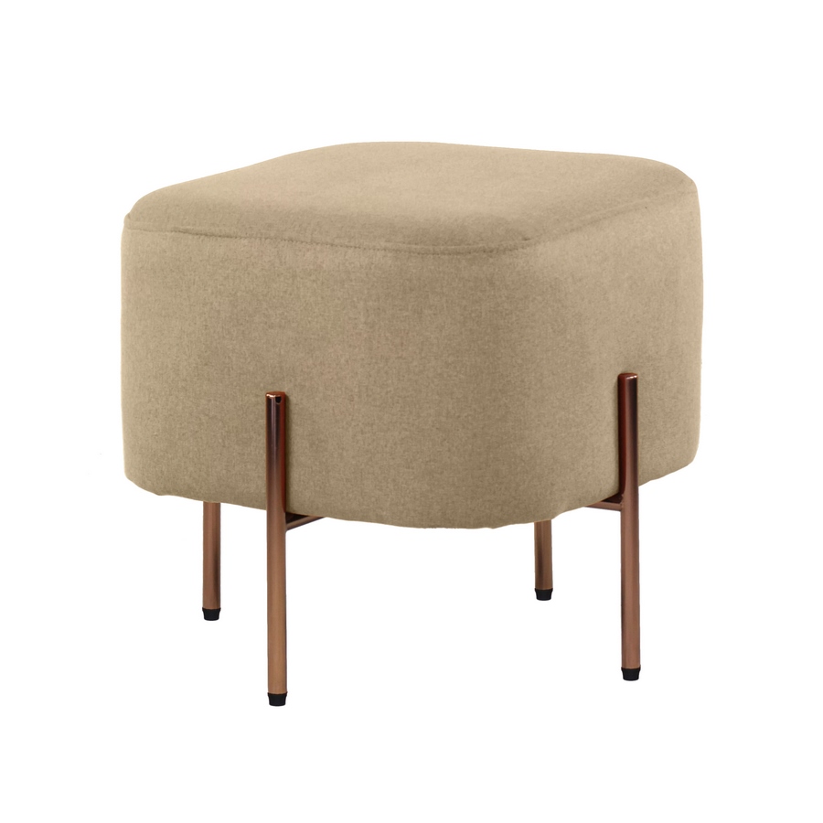 foto del prodotto we home pouf design in tessuto beige kate