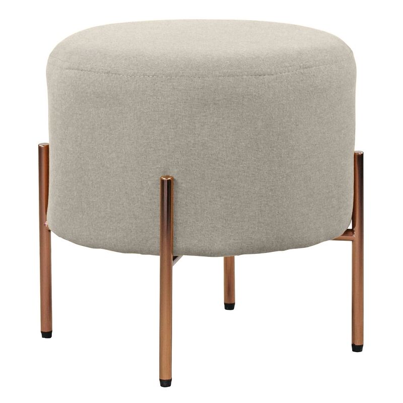 foto del prodotto we home pouf tondo 40x40 cm grigio scuro kate