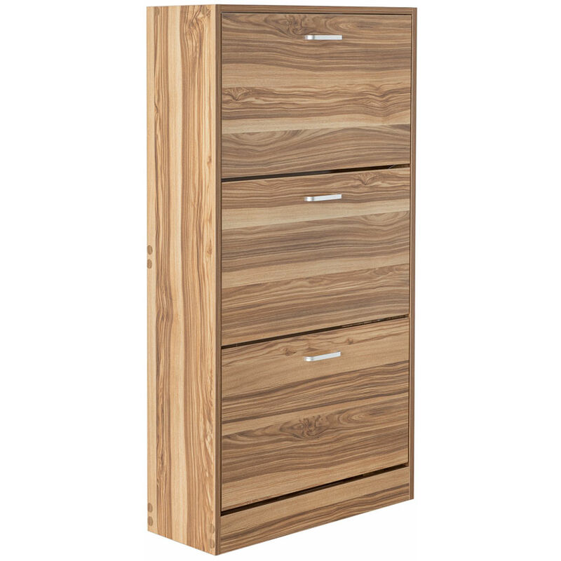 foto del prodotto we home scarpiera 3 ante 63x115 cm in legno naturale