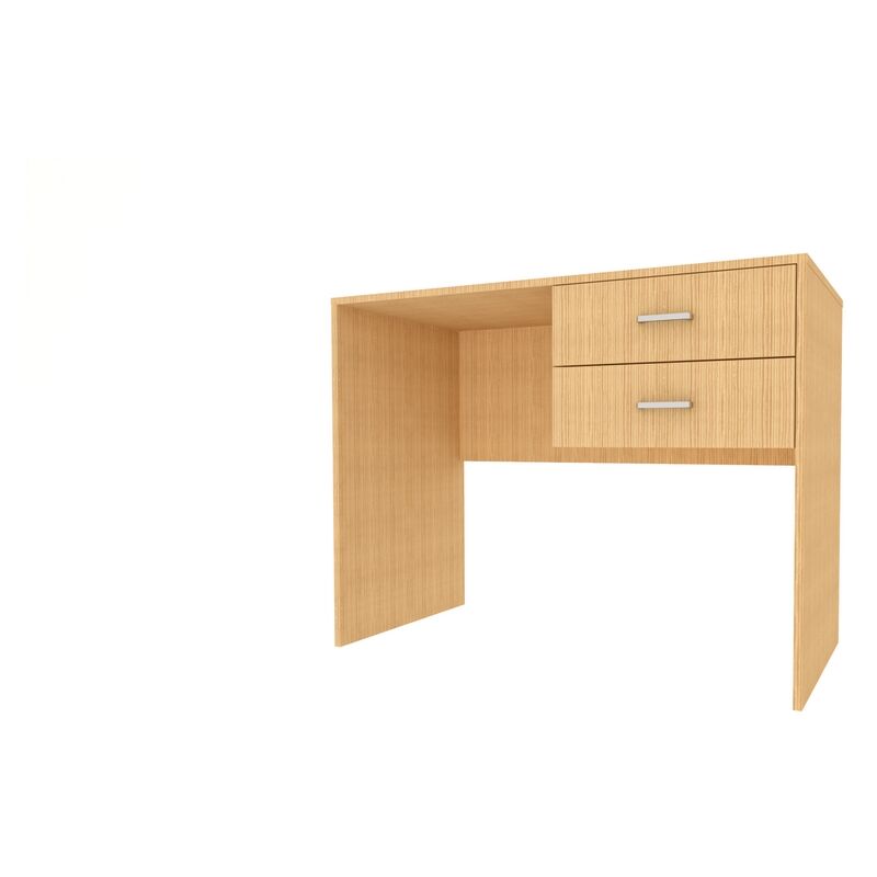 foto del prodotto we home scrivania per camera 2 cassetti 100x76 cm in legno rovere