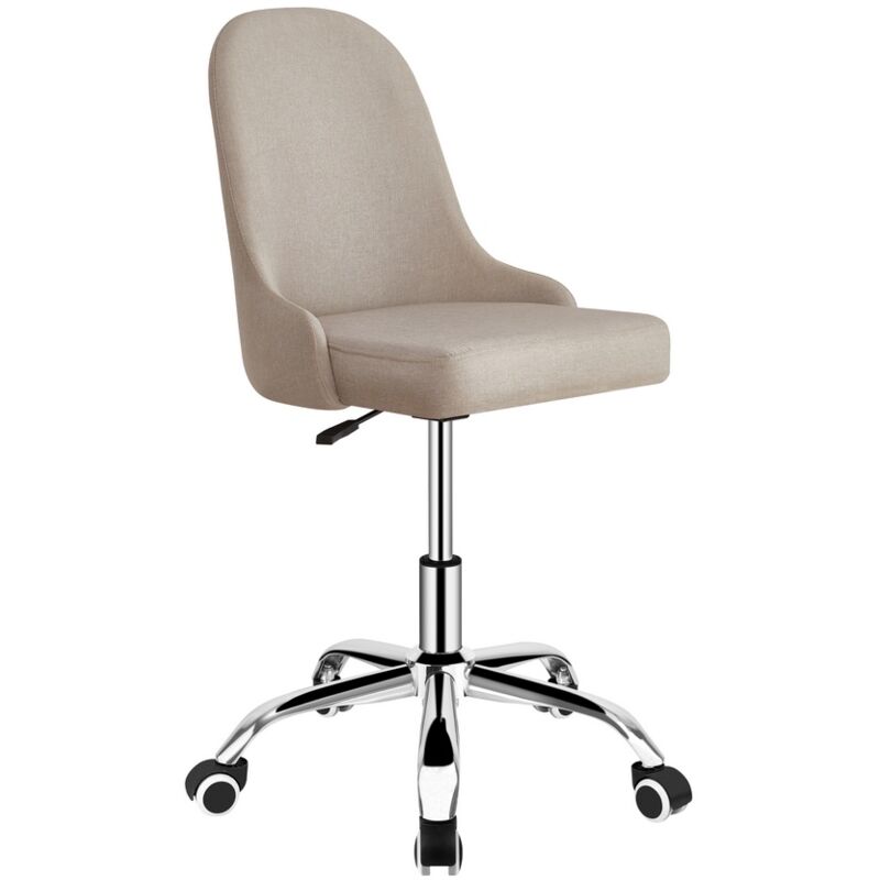 foto del prodotto we home sedia da ufficio in lino colore grigio abby