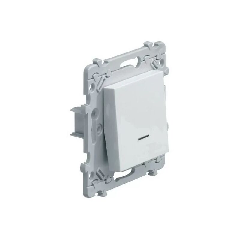 foto del prodotto we002 essensya inter switch con indicatore luminoso bianco hager