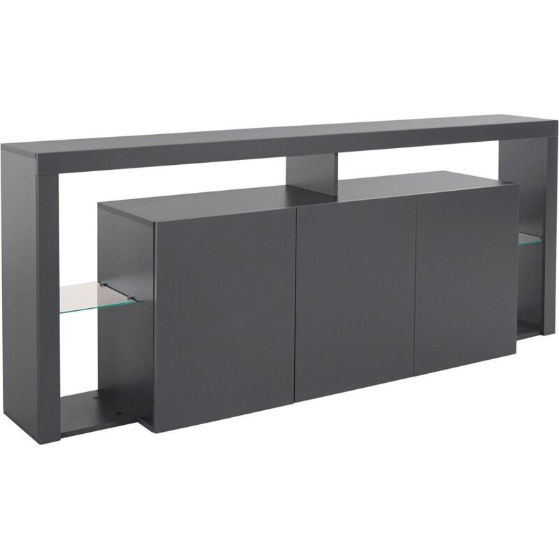 foto del prodotto web furniture credenza essential sideboard 3 ante 200 antracite opaco 200x40x80