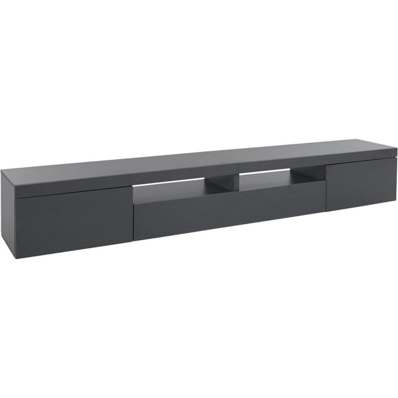 foto del prodotto web furniture mobile porta tv 2 ante con un anta 240 240x40x35cm solstice colore antracite opaco