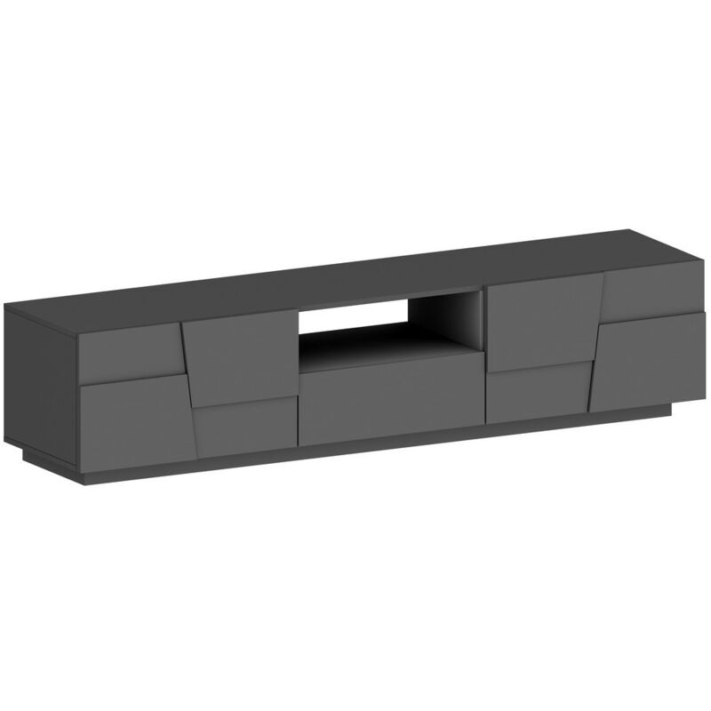 foto del prodotto web furniture mobile porta tv 4 ante e un cassetto 220x44x46cm infinity colore antracite opaco