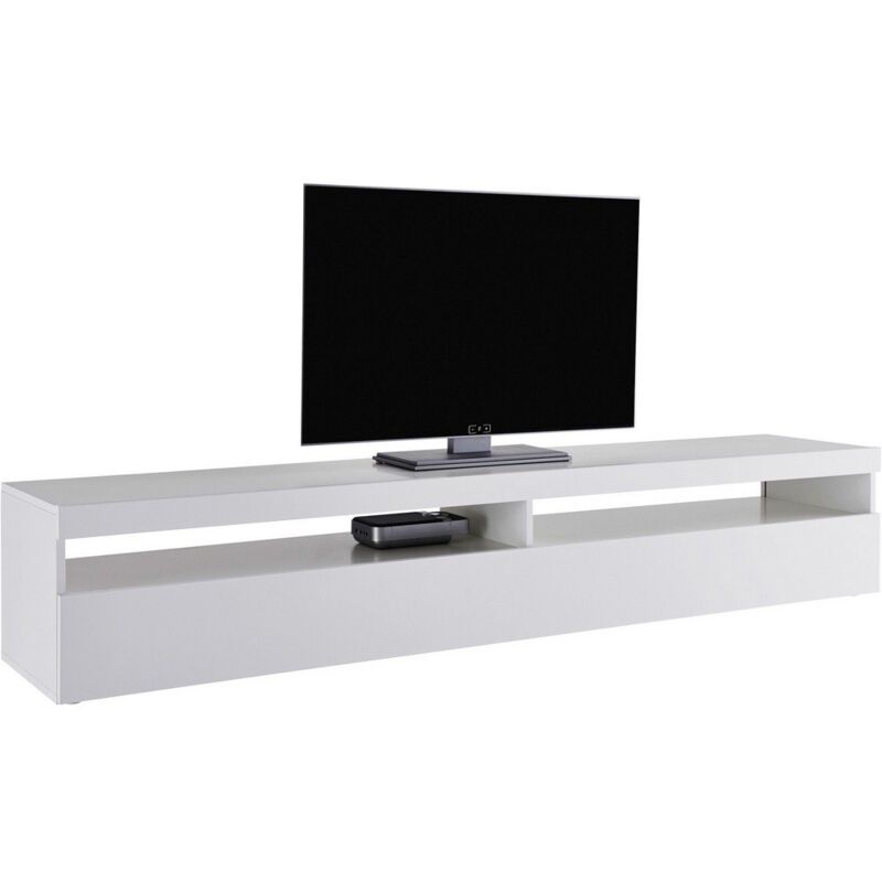 foto del prodotto web furniture mobile porta tv moderno 200x45x36,2cm lumina colore bianco laccato lucido