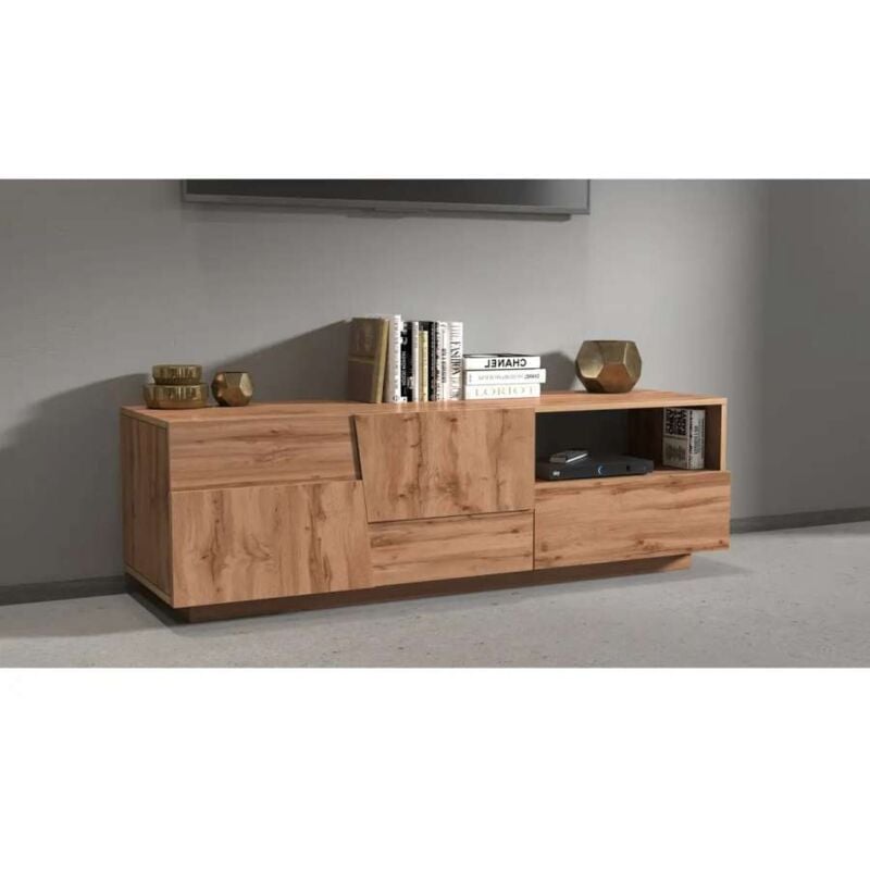 foto del prodotto web furniture mobile porta tv un cassetto e 2 ante 150x44x46cm infinity colore rovere wotan