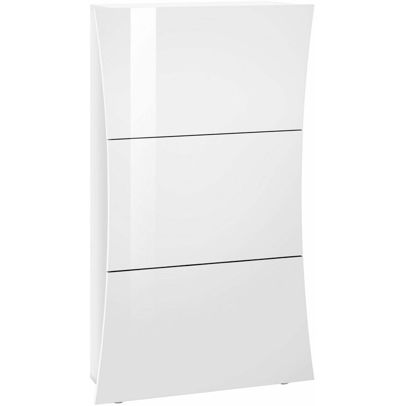foto del prodotto web furniture scarpiera moderna 3 ante 71x26,6x121,5cm arcane
